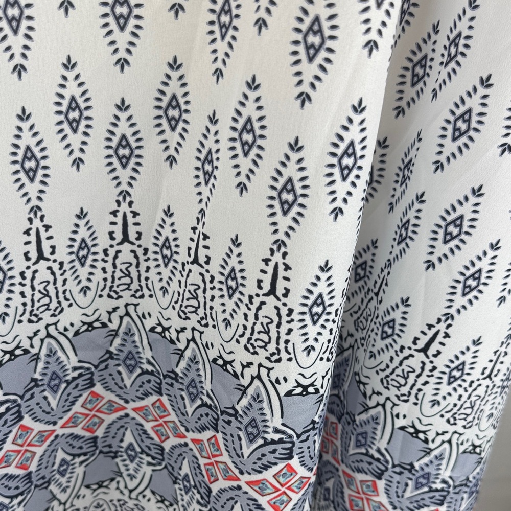 CUPSHE Boho Border Print Cover-Up with Coral Trim Size-Large - Picture 15 of 16